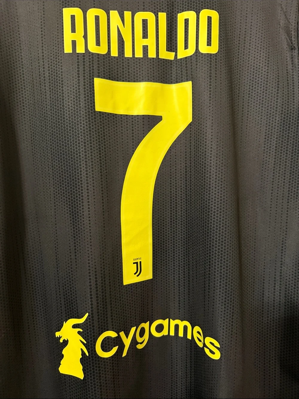 adidas Ronaldo #7 Jersey - Black and Yellow
